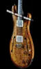Paul Reed Hollowbody II Righteous Private Stock Natural Satin Koa Smoked Burst Electric Guitar Ebony Fingerboard Vintage Abalone B7327006