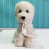Vestuário de cachorro mackintosh teddy pequeno pão de animais de estimação, roupas transparentes à prova d'água