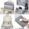 Backpack Large Women Travel 15.6 Inch Laptop USB Airplane Business Shoulder Bag Girls Nylon Students Schoolbag Luggage Mochilas