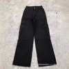Korean Version of Womens Clothing Jeans with High Waist Wide Legs and Floor Long Pants Live Broadcast for Women