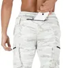Pantalones para hombres algodón overso informal de moda multifuncional ejercicio de ejercicio