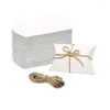 선물 랩 20pcs/lot pillow wedding party faver paper diy box candy box 공급 액세서리 호의 Kraft