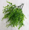 Dekorative Blumen 1PCS Künstliche Eukalyptusblätter Stängel Eucalipto Blume für Blumensträuße Hochzeitswaldstil Dekoration