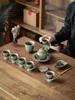 Tee-Sets Chaozhou tragbare schnelle Tasse One Tureen Drei Tassen Keramik Anti-Scald Travel Tea Set Outdoor Tee-Making