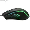 Möss Forka Silent Click USB Wired Gaming Mouse 6 Buttons 3200DPI Mute Optical Computer Mouse Gamer Möss för PC Laptop Notebook Game Y240407