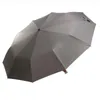 Şemsiye Leodauknow Business Üç katlı tam otomatik siyah tutkal UV geçirmez ve rüzgar geçirmez lüks otomobil erkekler güneşli yağmurlu şemsiye