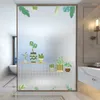 Vensterstickers cartoon aangepast glas voor badkamerramen transparante ondoorzichtige anti-plagende en schaduwfilmstickers