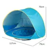 Baby Beach Tent draagbare schaduw zwembad UV Bescherming Zonne schuilplaats voor kinderspeeltjes Kind zwembad Play Huis Tent Toys 240407