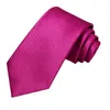 Krawaty szyi hi krawat krawat solidny kolor gorący różowy zielony 8,5 cm Jacquard Akcesorium kołnierza codzienne zużycie