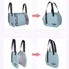 Storage Bags Portable Oxford Insulated Lunch Bag Foldable Semicircle Thermal Bento Boxes Cooler Food Container For School Picnic