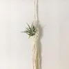 Гобелена Boho Macrame Decor Derustic Flanter Holder Plant Plant Plant Flower Waven Basket