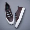 Casual Shoes 2024 Spring Autumn Non-Slip Leather Men Business Waterproof Shoe Man Comfort All-Match Shoese