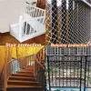 Netting Children Safety Netting Building Against Falling Net Balcony Window Stairs Safe Deck Fence White Nylon Protection Baby Cat Dog