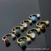 High -End -Designerringe High -End -Venclef Clover Perlen -Kante mit Diamonds Multi -Color -vielseitiger Ring farblos und einzigartiges Design Beliebtes Zubehör Original 1TO1