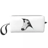 Cosmetic Bags Kawaii Saluki Greyhound Travel Toiletry Bag Women Whippet Sighthound Dog Makeup Organizer Beauty Storage Dopp Kit