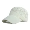 ボールキャップサマーレディースホロー野球帽子通気帽子ニット帽子ホリデーメッシュハット調整可能なサンハットQ240403