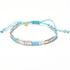 Bracelets de charme Bracelet Boho Miyuki Zmzy Boho Miyuki pour femmes Bohemian Cord Corde Tila Greed Seed Beded Femme 2024 Summer Beach Jewelry