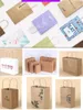 Storage Bags Environmentally Friendly Paper Portable Shopping Kraft Customized Logo Printing