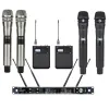 Mikrofonlar Micwl UR24D UHF Kablosuz Karaoke Mikrofon Sistemi 2 SKM8 Handheld ULX UR4D Kablosuz Radyo Mikrofon