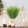 Dekoratif Çiçekler 40 PCS Yapay Çam Şubesi Gerçekçi Plastik Sahte Yeşil Bitkiler Noel Çelenk Diy El Sanatları Ev Dekorasyon Malzemeleri