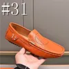 40model mocassins de créateurs masculins modes en daim en cuir mocassins plats Chaussures hommes de haute qualité luxueuse confortable haletante bouffée de chaussures orange bleu marron