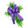 Decorative Flowers Household Cross Garland Lavender Artificial Soft Pvc Winter Door Wreaths For Front