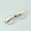 Temples de lunettes en acier inoxydable de qualité supérieure la plus vendue, Cadre de sourcils diamants haut de gamme 1116728-A Taille: 60-18-140 mm