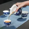 Teaware set Jingdezhen Blue and White Tea Hushållstekannor Keramiska kinesiska presentförpackningar