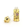 Storage Bottles Arabian Style Metal Cosmetic Container Mini Perfume Bottle Dropper Refillable Essential Oils