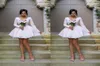 Sexy 2019 короткие свадебные платья с длинными рукавами.