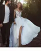 Abiti da sposa a buon mercato in chiffon a buon mercato Vedi attraverso Appliques in pizzo di gioiello Abito da sposa senza maniche 2018 Fashion Spalato Wedding8541437