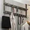 Hooks Over The Door Hook Space Aluminum Hanger With 13 Coat For Hanging Towel Bag Key Heavy Duty Bathroom Organizer