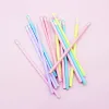Pencils 60/120pcs Pencil Macarone Colors Triangle Shiny Wood Rubber Head Sketch Drawing Pen Office School Learning Stationery 2B HB Penc