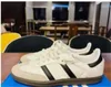 Designer Bold Platform Casual schoenen Men Dames Sneakers Laag Top Leather Black Glow Vegan White Gum Sambtrainers 36-44