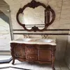 Plaques décoratives Cabinet Villa Mansion Special Washbasin Combinaison Double bassin Red Oak Marble COMPTOP