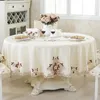 Table Cloth Tablecloth Embroidery Flower Dining Room Tea Covers Christmas Home Page