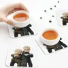 Tafelmatten Statler en Waldorf Coasters Kitchen Placemats Waterdichte isolatie Cup Coffee voor decor Home Tabree Pads Set van 4