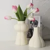 Vases Vase Ornaments Living Room Flower Arrangement Home Decoration White Ceramic Hydroponic