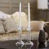 Candle Holders Modern Crystal Wedding Decorations Centro De Mesa Candlestick Europe Home Accessories Glass Crafts Ornaments