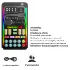 Microphones HD I9 Voice Changer Multifunktionell handhållen bärbar röstklädsel Mini -ljudkort med 8 ljudeffekter Ljudändring Mic Tool