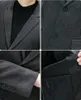 Высококачественный Blazer Men British Simple Business Work Fashion Trend Party Man Gentleman Slim Supt Jacket 240326