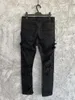 Женские брюки с двойными слоистыми брюками повреждены вручную, чтобы сделать старую повседневную моду 2024 Осенний стиль 0318