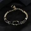 Projektantka Kobieta urok bransolety chanells luksusowa marka modowa liter c logo perłowa bransoletka kobiet srebrna bransoletka biżuteria złota mankiet cclies 52