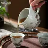 Teaware Sets 2 Pcs/lot Chinese Antique Ceramic Teacup Exquisite Hand Painted Flower Pattern Tea Bowl Coffee Cup Home Set Master