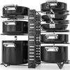Cuisine Storage Pot et casseroles Alivables Rack Organisateur Méthodes DIY Méthodes Heavy Duty Metal pour les diviseurs étagères