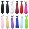 Coules de cou Fashion École de mode garçons et enfants Party Couleur solide élastique Nouveau décolleté filles et garçons Tie cadeau Coup de compagnie Colonceau teint C240412