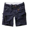 Shorts masculinos masculinos da moda camuflagem shorts de marchas de alta qualidade shorts casuais estilo de bolso multi-shorts grandes roupas masculinas roupas de verão j240407