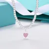 Luksusowa kolekcja miłosna Klucz Naszyjnik z luksusowym Bow Pearl Blue Gift Box zawiera luksusową biżuterię kołnierzykiem