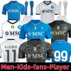 23 24 Maglie da calcio Napoli Maglia Napoli 2023 2024 Il portiere Zielinski Anguissa Olivera Kvaratskhelia Men Kit Kits Shirt da calcio Osimhen Lozano SSc Fan Player Player