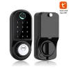 Lock Digital Door Lock Tuya App Electronic Door Lock WIFI Fingerprint Scanner Password Keyhole Smart Lock For Home Hotel Waterproof